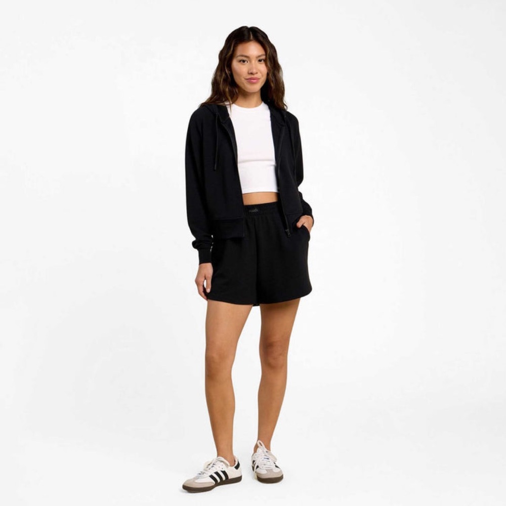 NWT NUUDS XXL LADIES WOMENS SPORTY WAFFLE SHORTS BLACK!!! 🖤🖤🖤